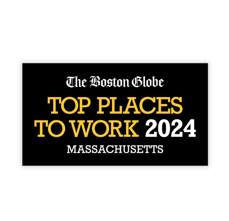 The Boston Globe Top Places to Work badge for 2024