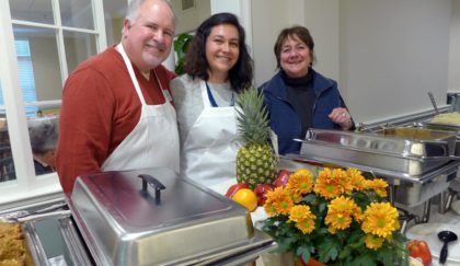 banquet cooking at Goddard House