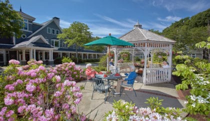 assisted living back patio photo