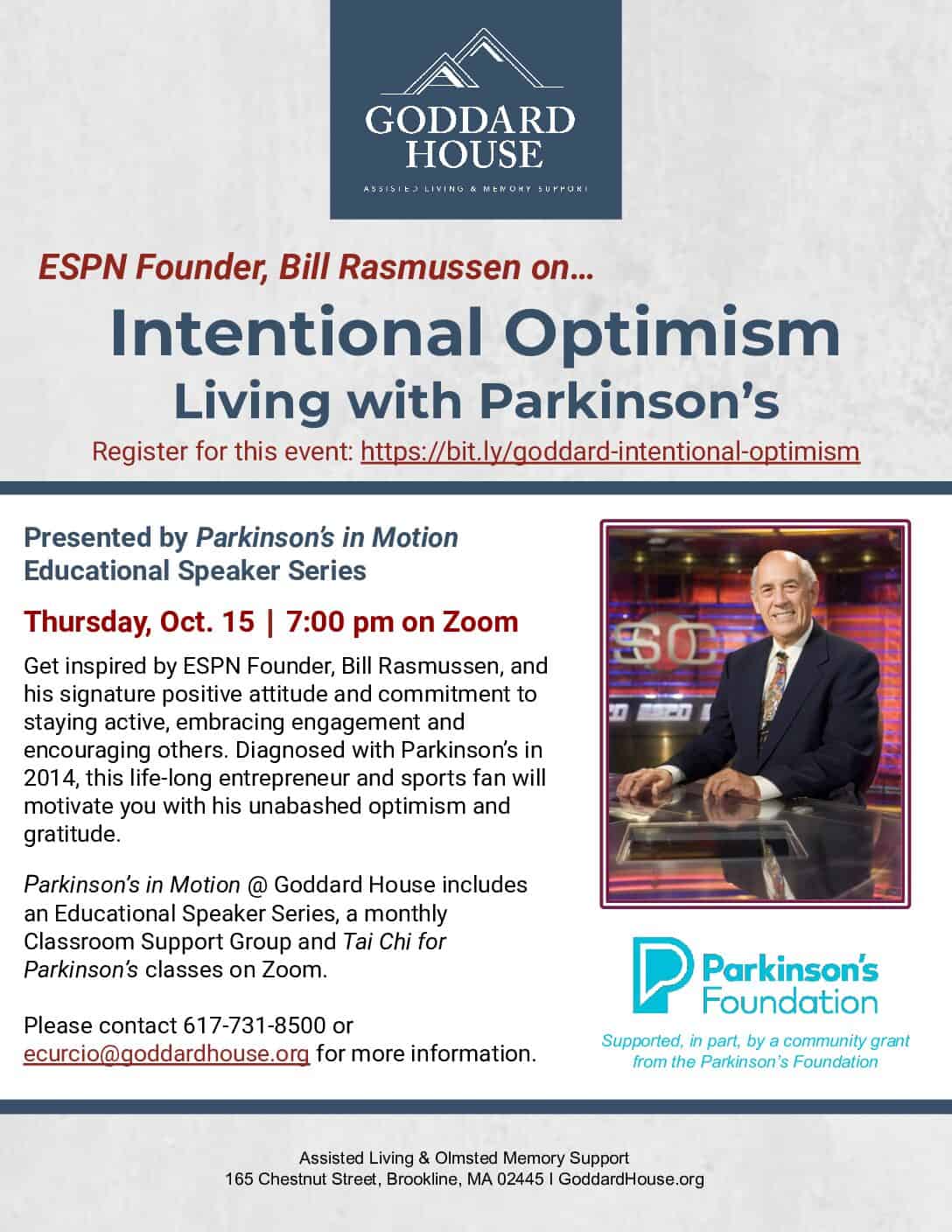 Intentional Optimism: Living with Parkinson&#8217;s