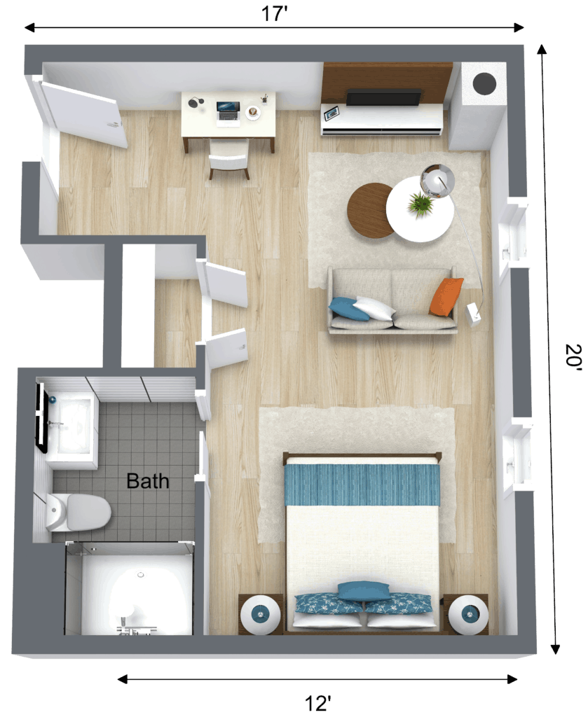 goddard house studio floor plan