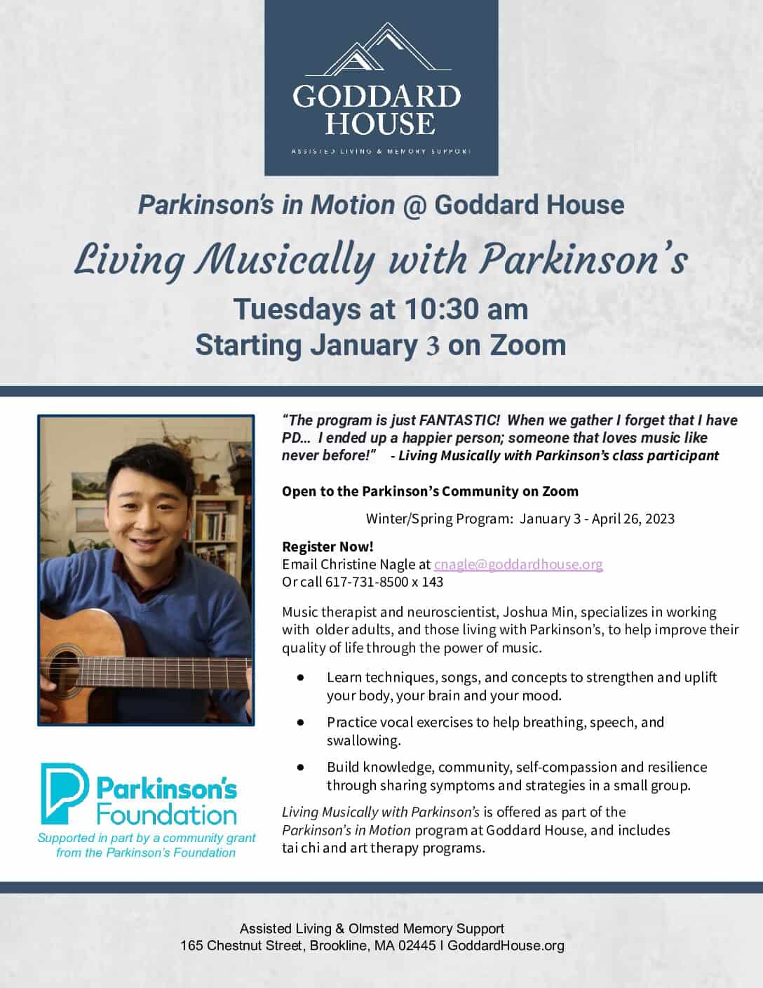 Living Musically with Parkinson&#8217;s